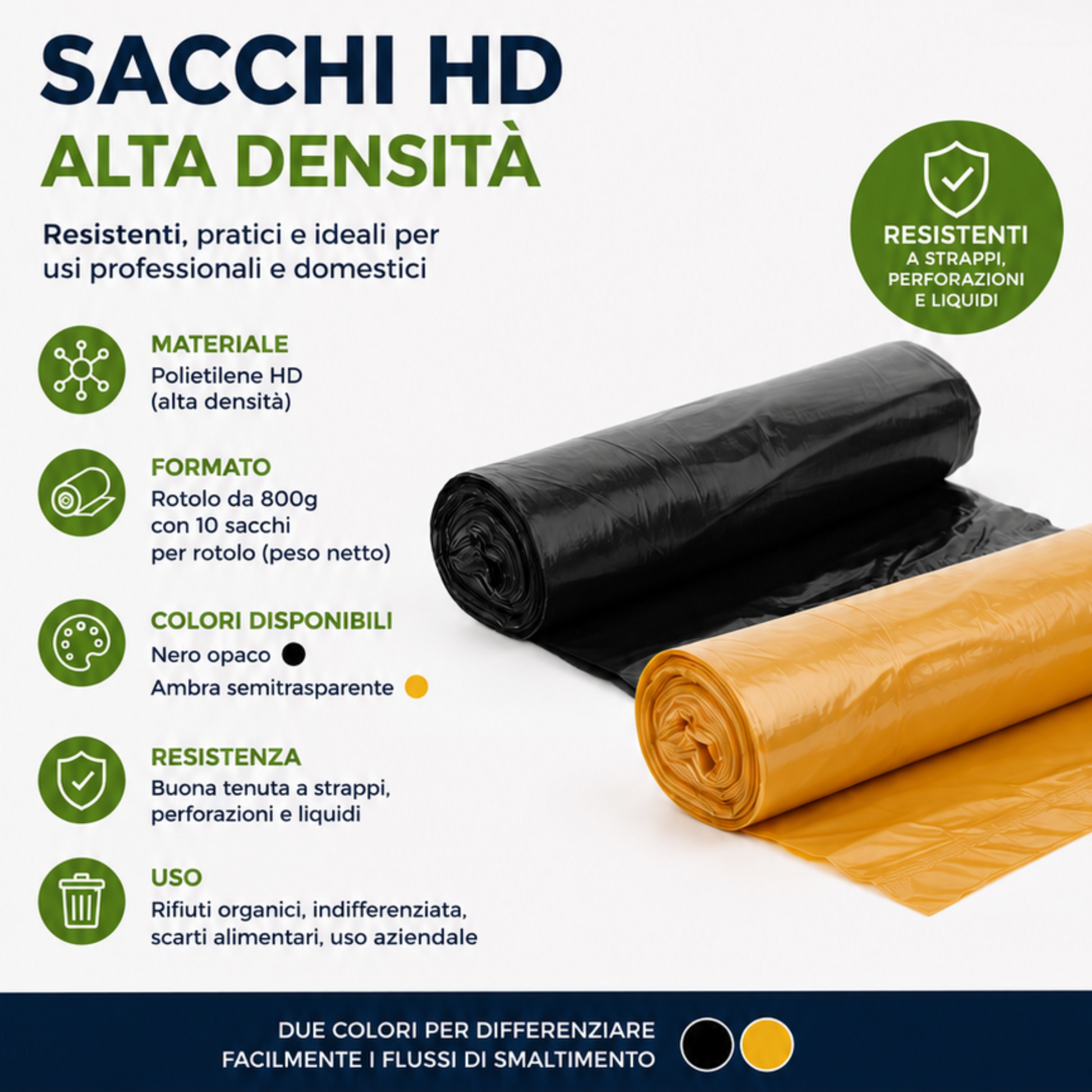Sacchi Spazzatura professionali industriali
